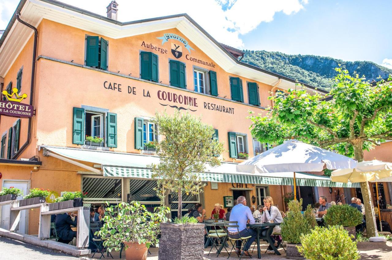 Auberge Communale De La Couronne Yvorne Zewnętrze zdjęcie