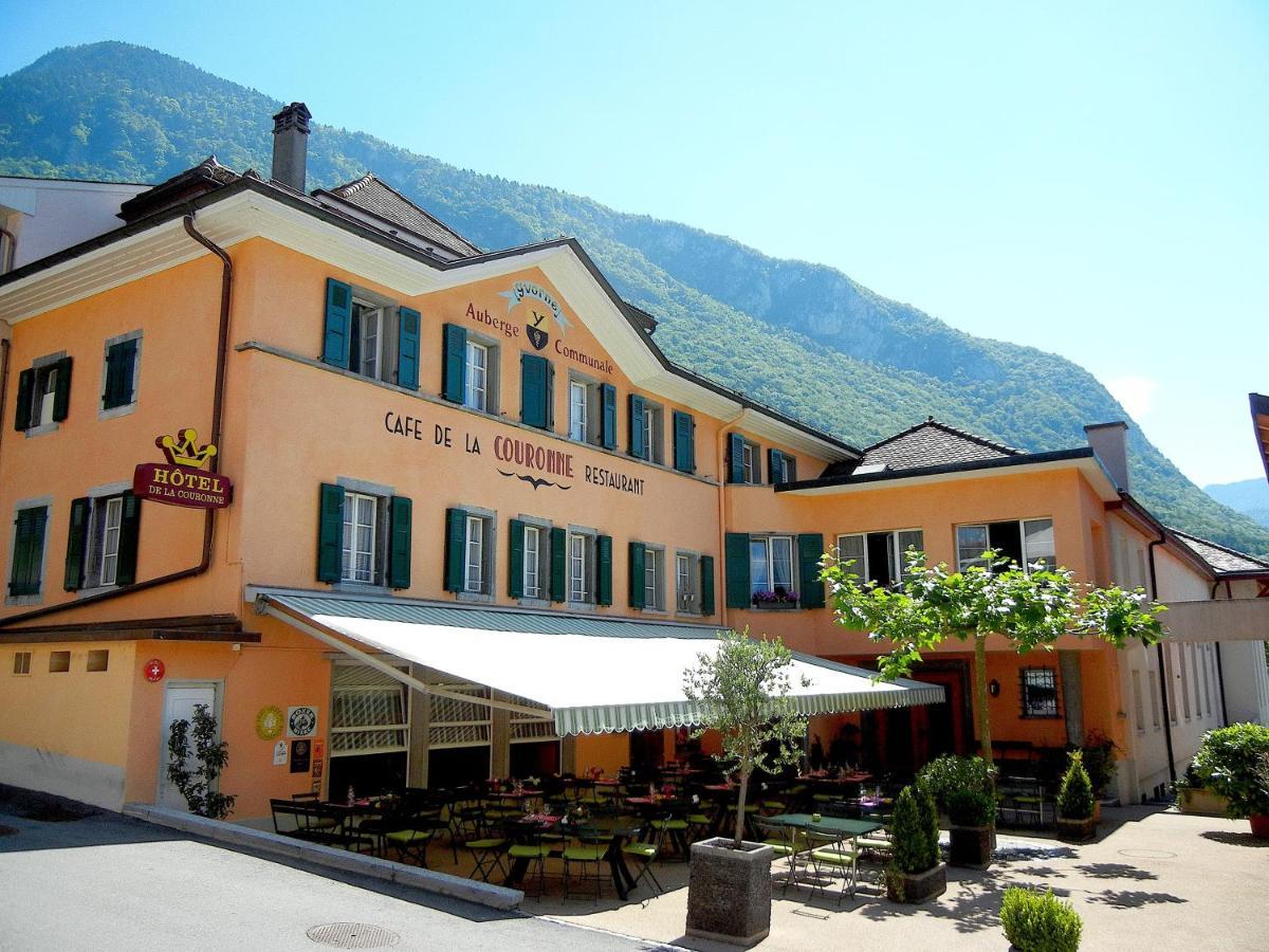 Auberge Communale De La Couronne Yvorne Zewnętrze zdjęcie
